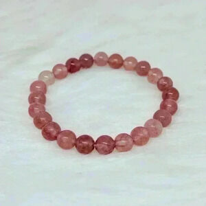 Mauvy Spar Stone Beaded Bracelet